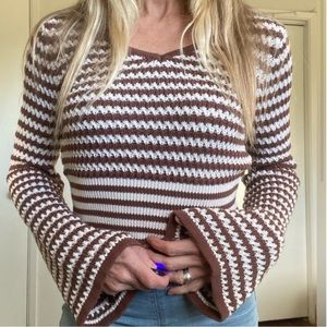 Striped crochet sweater!!!